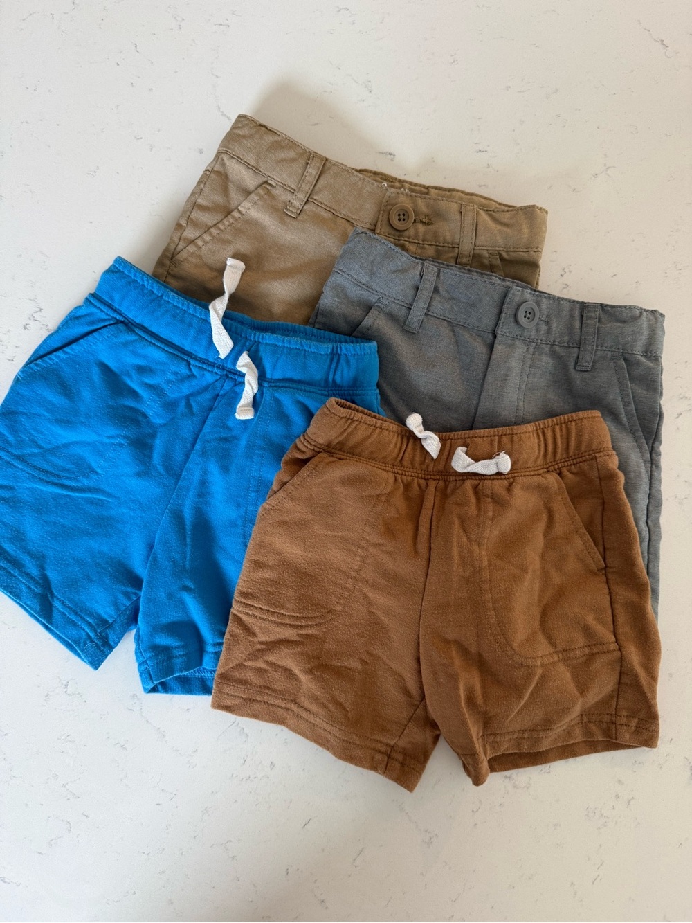 Cat & Jack Shorts Bundle - Blue, Brown, Gray, Tan